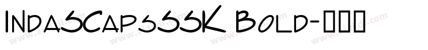 IndaSCapsSSK Bold字体转换